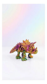 Dinossauro Triceratops Articulado Colecionável 16cm