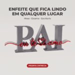Enfeite Pai Eu Te Amo - Presente de Dia dos Pais - Imagem 5