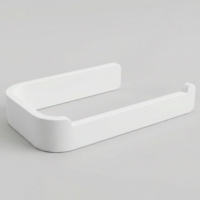 Suporte Papel Higiênico Adesivo de Parede sem Furos – Preto/Branco
