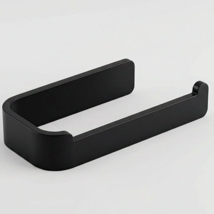Suporte Papel Higiênico Adesivo de Parede sem Furos – Preto/Branco