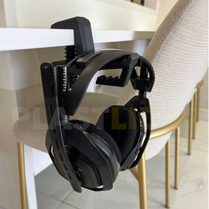 Suporte P/ Fone Ouvido Headset De Mesa Ajustável Abertura 4cm - Imagem 2
